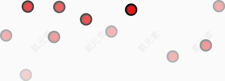 红色漂浮小圆点