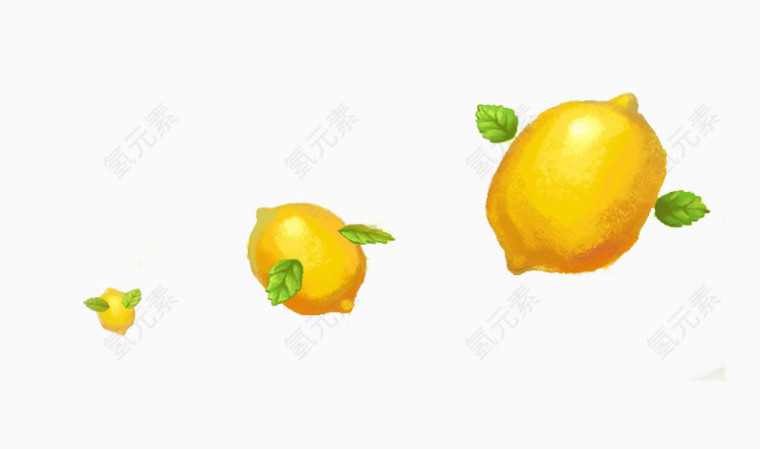 手绘柠檬