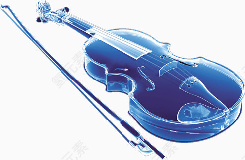 蓝色水晶大提琴