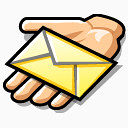 消息电子邮件手分享邮件信信封BeOS