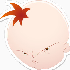 愤怒的婴儿表情