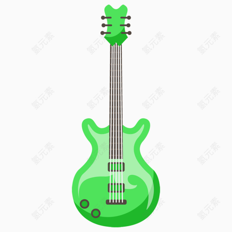 绿色电吉他