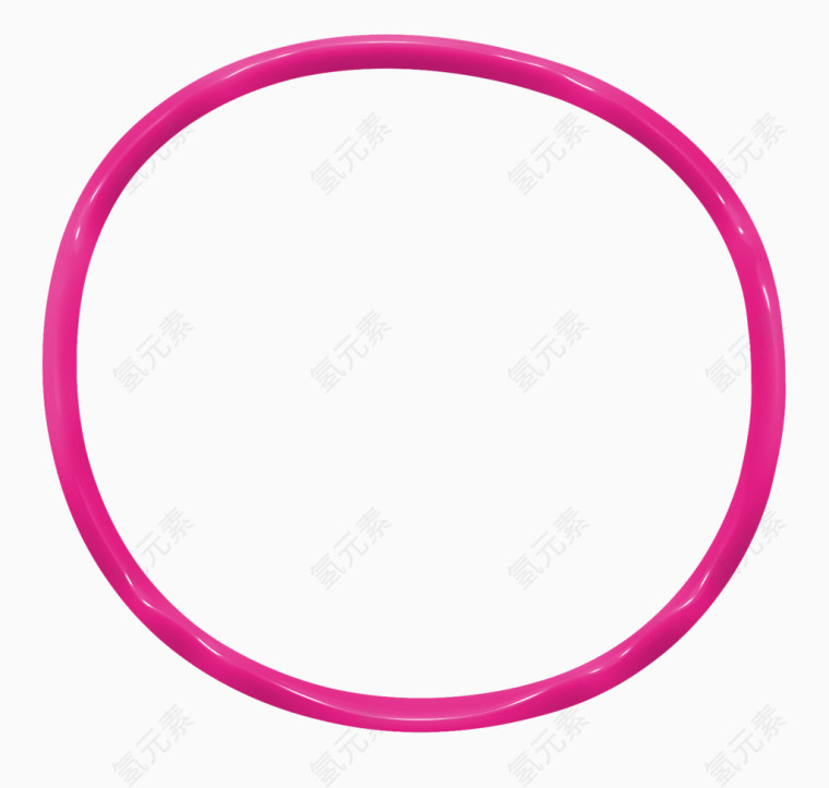边框剪影边框图案 粉色塑料圈