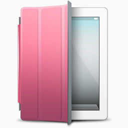 白色的粉红色的封面ipad2-icons