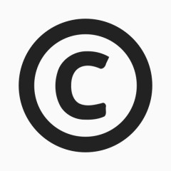 证书认证版权所有许可证普通图标