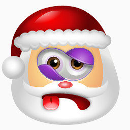 Santa Claus Beaten Icon