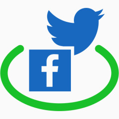 通信连接脸谱网网络公共社会推特工具栏的迹象# 4免费