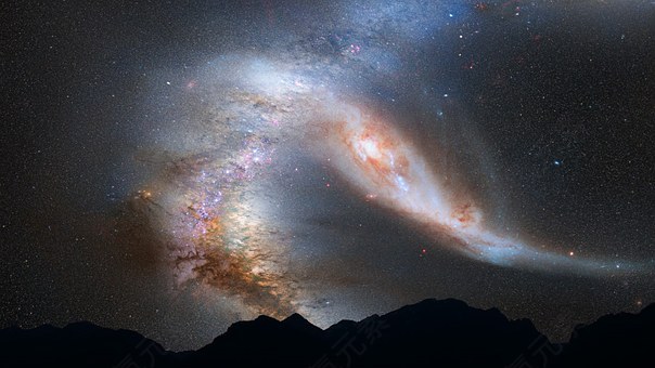 仙女座星系,银河,碰撞,空间,星星,宇宙,天空,天体,免費的照片,免费