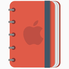 苹果书字帖笔记本铅笔红squarico -免费