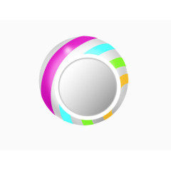彩色科技圆形圆球