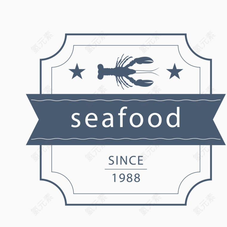 海鲜餐厅装饰图标