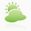 天气多云的super-mono-green-icons