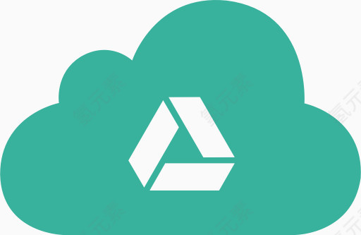 云驱动谷歌分享共享绿色云端网络图标版05 -免费