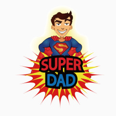 super dad 超人 卡通