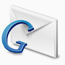 蓝色的Gmail谷歌Futurosoft_Icons