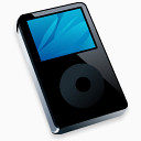 iPod黑色MP3播放器iPod的文件夹