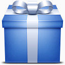 蓝色礼物彩盒箱目前礼品
