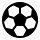 球足球简单的黑色iphonemini图标