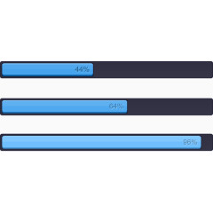 蓝色进度条