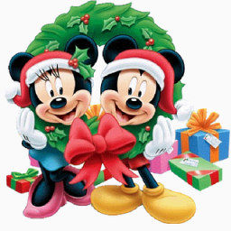 米奇鼠标圣诞节cartoon-christmas-icons