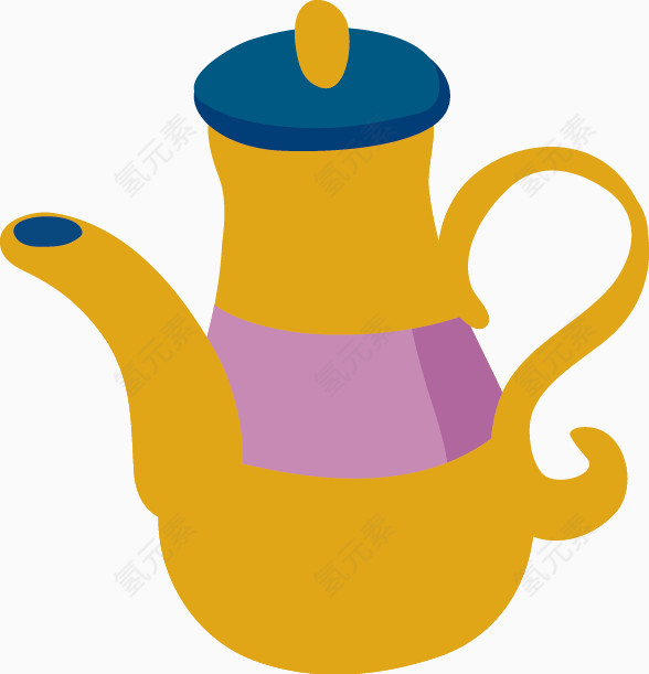 茶壶矢量素材