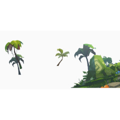 椰树小岛