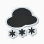 天气雪super-mono-black-sticker-icons