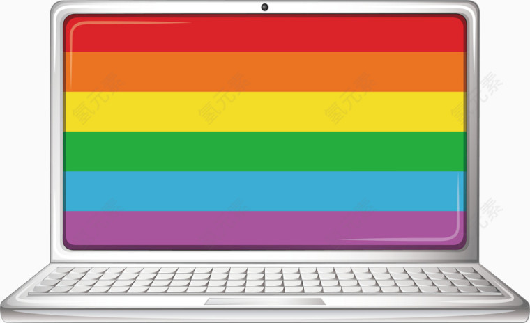 彩虹笔记本电脑