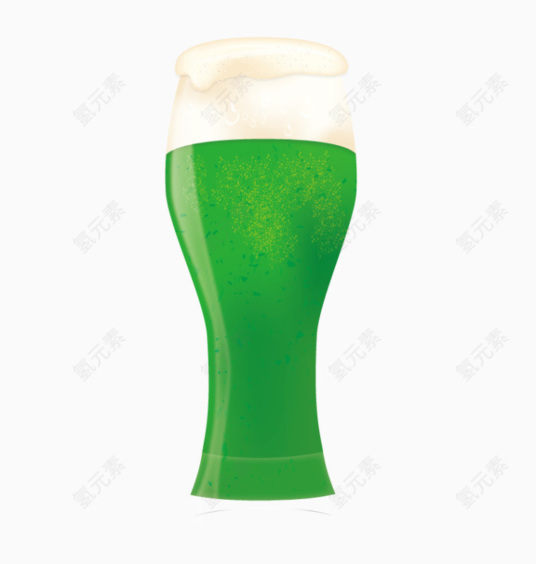 矢量绿色饮料