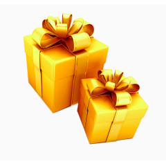金黄色礼品盒