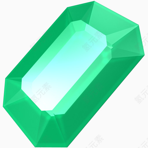 翡翠创业板宝石绿色宝石珍贵的石自由水晶图标