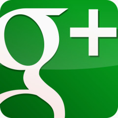 光泽绿色Google-plus-icons