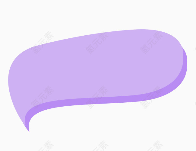 紫色卡通对话框边框