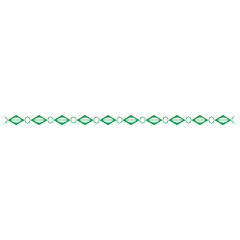 绿色花纹分割线
