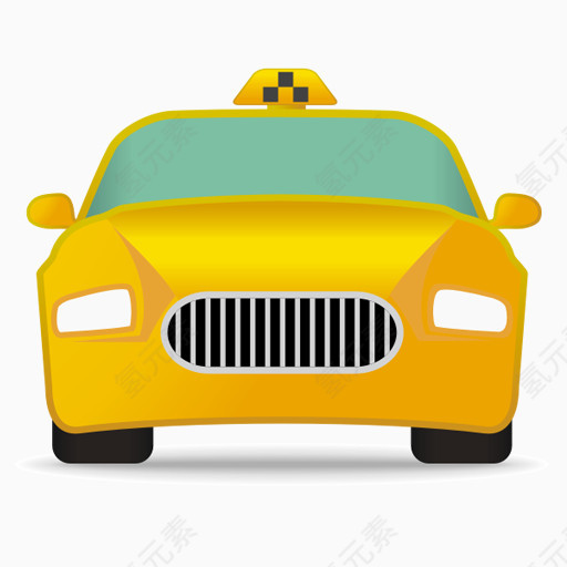 黄色的出租车vacation-icons