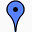 蓝色的点google-map-pin-icons