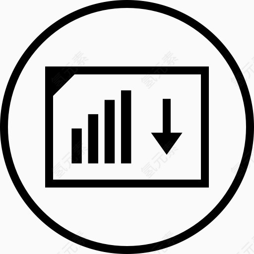 箭头数据下来图图形信息页信息图形6免费！