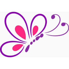 紫色的蝴蝶装饰
