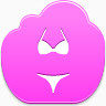 比基尼Pink-cloud-icons