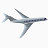 航空公司飞机快飞行飞射流平面运输旅行48x48的空闲时间图标