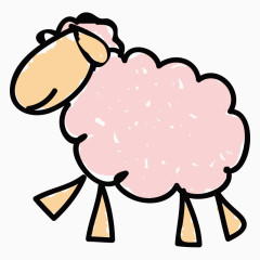 简笔画儿童手绘素材绵羊