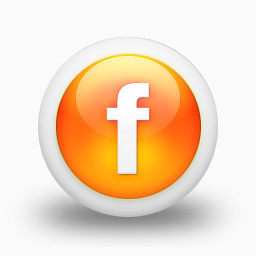 Facebook标志社会社会网络锡有光泽的橙色球体的社交媒体