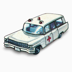 凯迪拉克救护车年代的火柴盒汽车图标