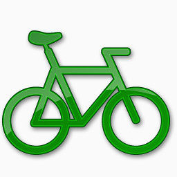自行车绿色2图标