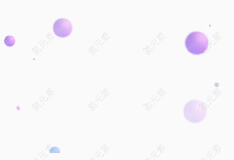 漂浮元素紫色圆形飞溅