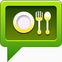 全球定位系统(gps)餐食物晚餐Gps-navigation-icons