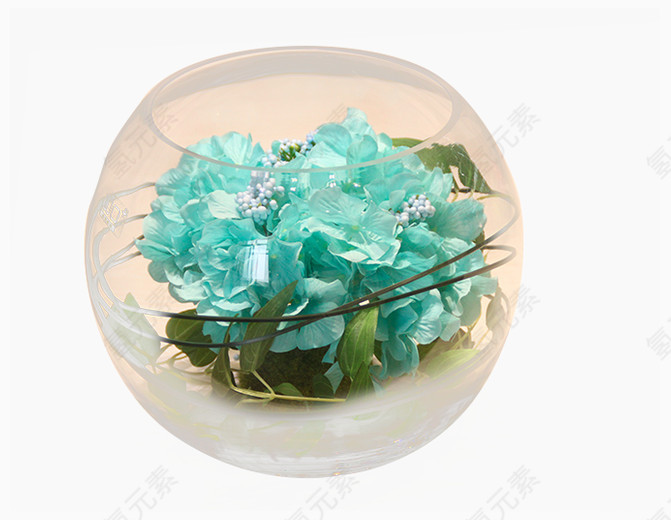 透明玻璃圆形鱼缸花瓶