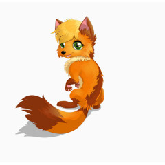可爱的小狐狸素材图片