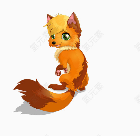 可爱的小狐狸素材图片