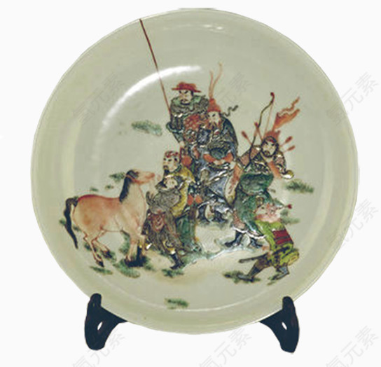中国风陶瓷盘子